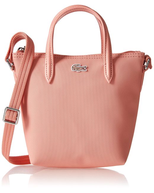 Lacoste L.12.12 Concept Petit Zipper Crossbody Bag in Pink Lyst