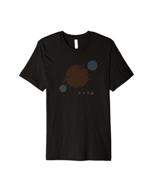 Dune Black Dune Universe Planets Logo Premium T-shirt