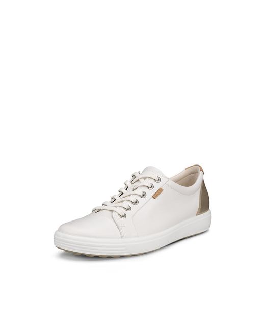 Ecco White Soft 7 Sneaker