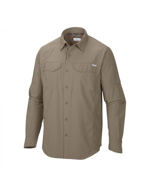 Columbia Gray Sportswear Silver Ridge Long Sleeve Shirt for men