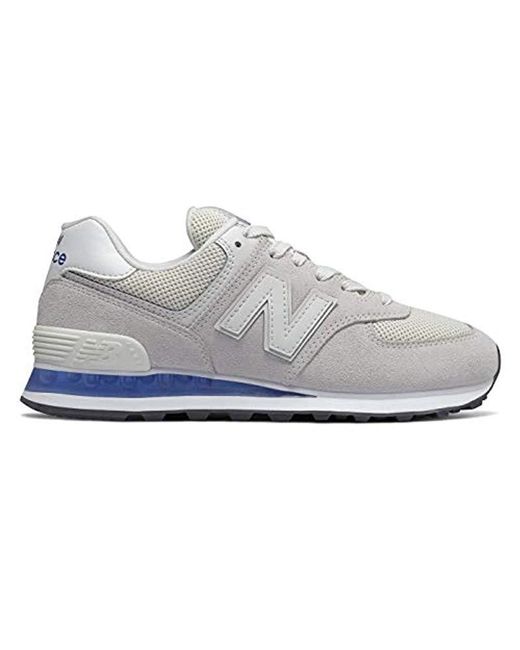 New Balance Suede Iconic 574 V2 Sneaker, White/uv Blue, 10.5 B Us | Lyst