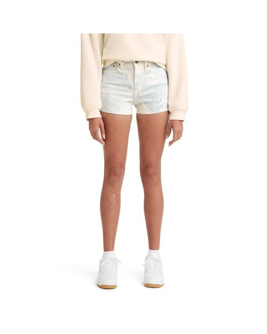 Levi's Leather High Rise Shorts, in 