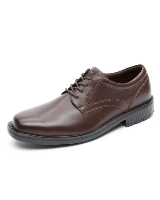 Rockport Brown Style Leader 2 Plain Toe Oxford Shoes for men