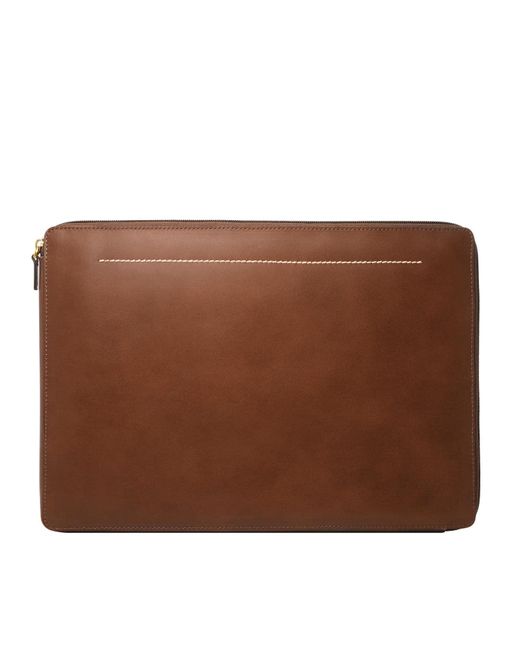 Fossil Leather Laptop Folio in Brown for Men Lyst