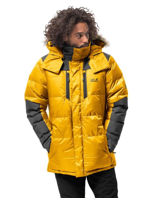 Jack Wolfskin Yellow The Cook Parka for men