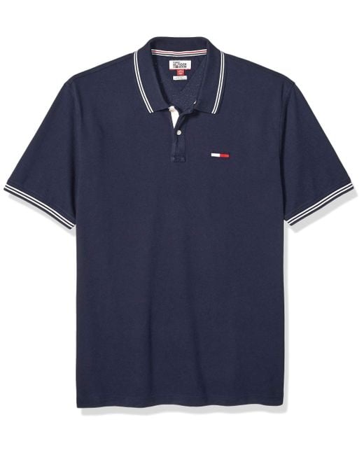 tommy hilfiger navy blue polo shirt