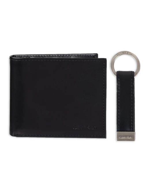 Calvin Klein Rfid Blocking Leather Bifold Wallet in Black for Men Lyst