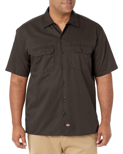 Dickies Black Short-sleeve Work Shirt for men