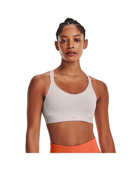 Under Armour White Limitless Mid Sports Bra,