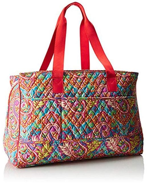 Vera Bradley Triple Compartment Travel Bag Paisley In Paradise