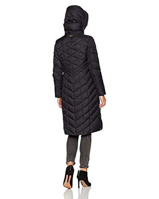 Marc New York Fleece Melina Matte Down Jacket In Black