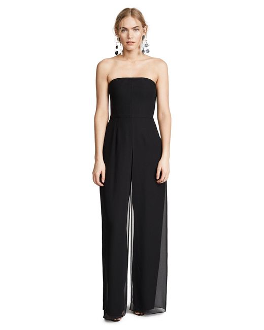 Halston black jumpsuit Clearance