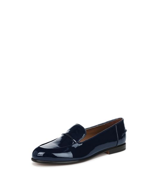 Franco Sarto S Mirabelle Loafer Navy Blue Patent Faux Leather 9 M