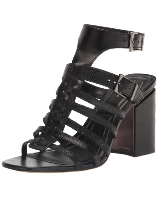 Vince Camuto Hicheny Buckle High Heel Sandal Heeled in Black | Lyst