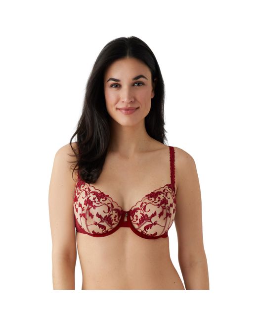 Wacoal Dramatic Interlude Embroidered Unlined Underwire Bra