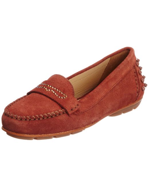 Geox Italy Slip-on Loafer,brick,38 Eu/8 M Us in Red | Lyst