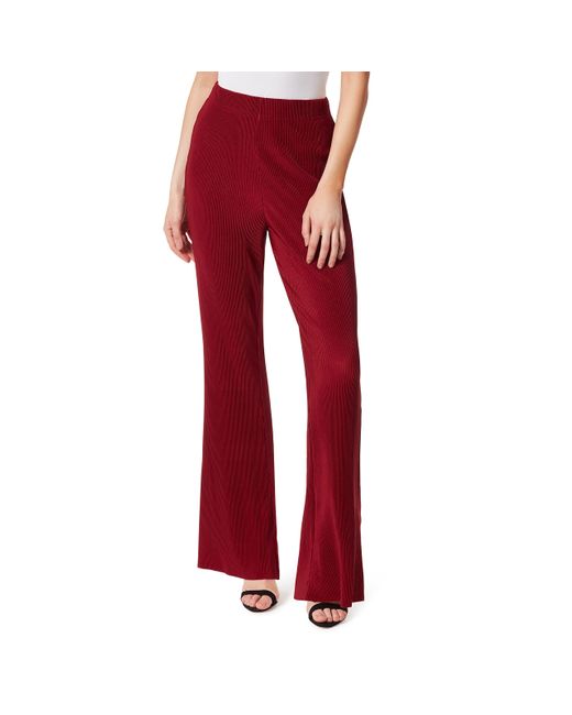 Jessica Simpson Red Dempsey Pull On Flare Plisse Pant