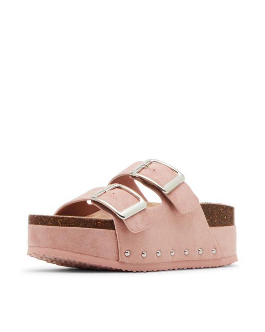 Madden Girl Women's Pink Babess Slide Sandal