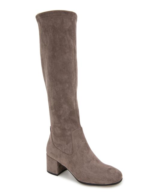 Kenneth Cole Brown Rida Knee High Stretch Boots