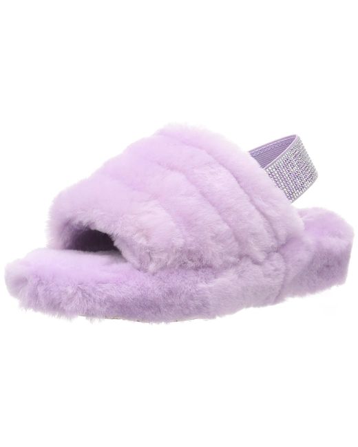 UGG Rubber Fluff Yeah Slide Sandal in Purple | Lyst