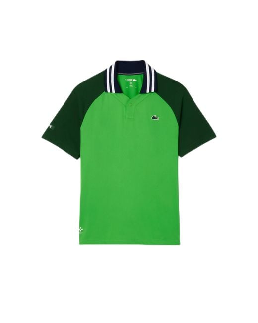 Lacoste Green Short Sleeve Slim Fit Tenni Polo for men