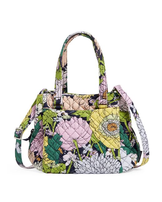 vera bradley cotton mini multi compartment crossbody purse