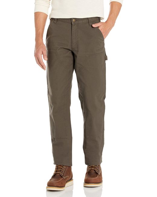 Carhartt Gray S Rugged Flex Relaxed Fit Duck Double-front Utility Work Pant34w X 32ldark Coffee for men
