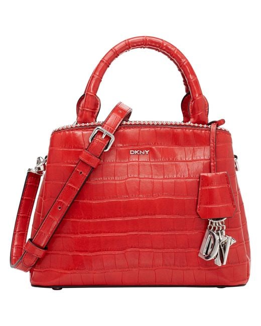 DKNY Red Womens Paige Sm Satchel