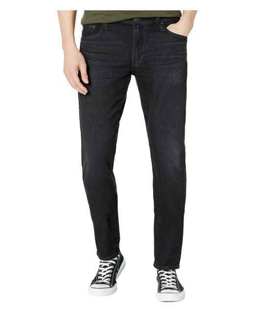 AG Jeans Black Tellis Modern Slim Jeans for men