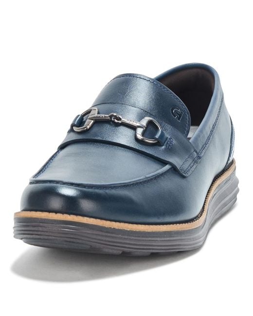 Cole Haan Men's Blue Original Grand Meridien Bit Loafers