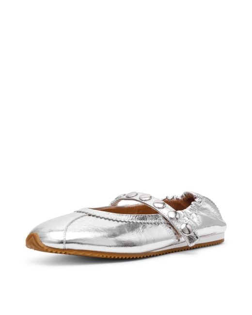 Steve Madden White Anaya Ballet Flat