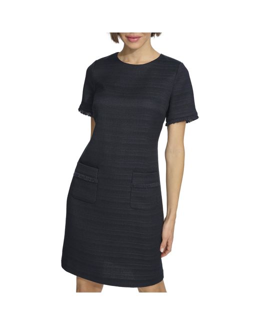 Tommy Hilfiger Black Dresses,sky Captain,4