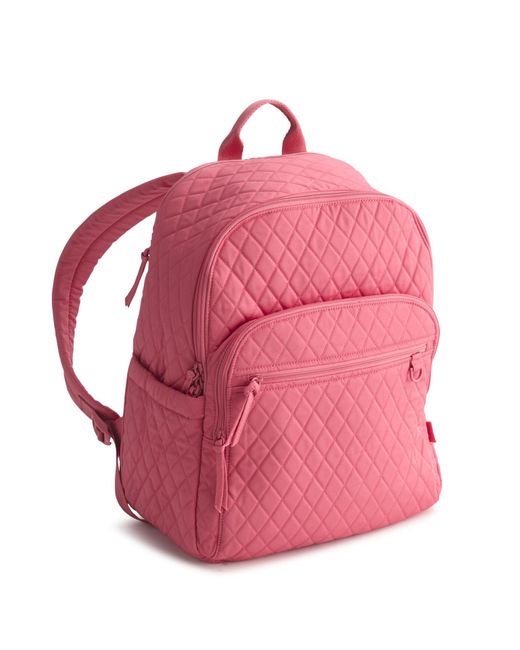 Vera Bradley Pink Premium Cotton Bancroft Backpack