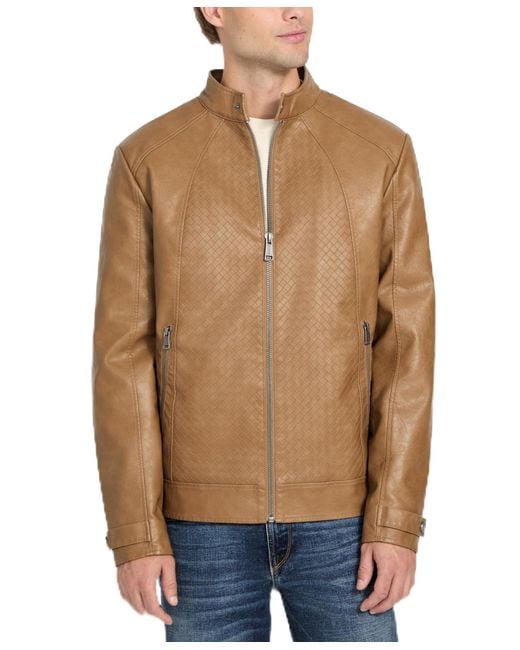 Guess Natural Brad Braid Biker for men