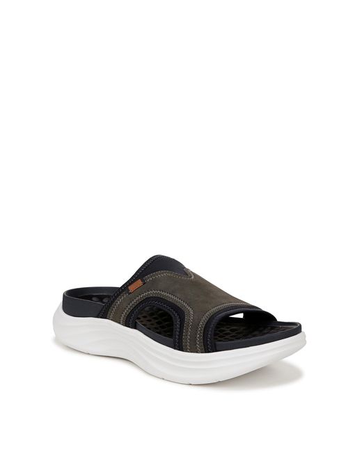 Dr. Scholls Black Feel Energy Slide Sandal Dark Navy Fabric 10 M for men