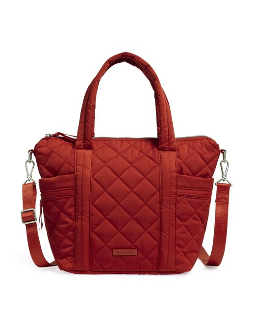 Vera Bradley Red Performance Twill Small Multi-strap Tote Bag