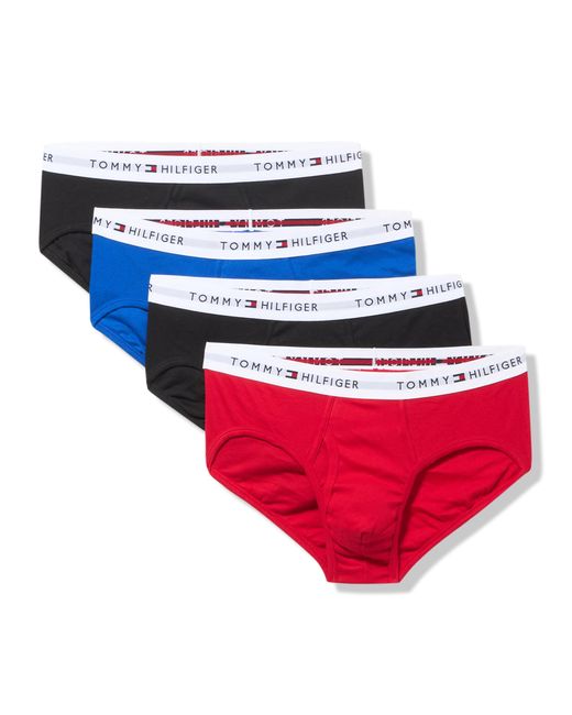 Tommy Hilfiger Red Cotton Classics 4-pack Brief for men