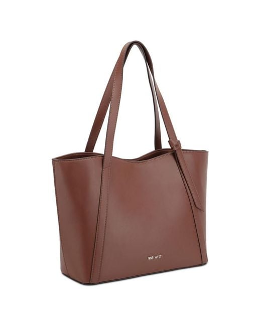 Nine West Brown Ruthie 3 Comp Carryall