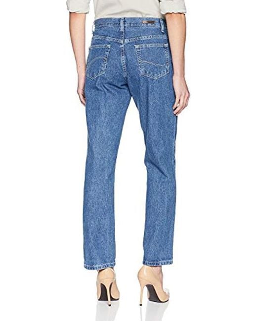 Lee Jeans Petite Relaxed Fit All Cotton Straight Leg Jean in Blue Lyst
