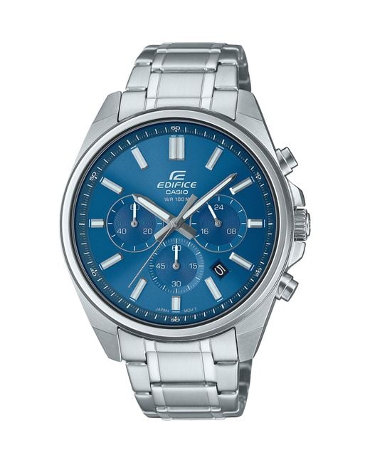 G-Shock Blue Edifice Chronograph Date Indicator Watch Efv650d-2av for men