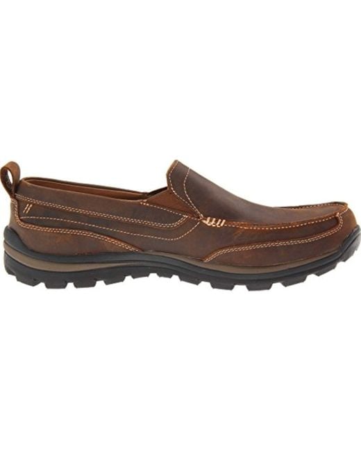 Skechers men's relaxed fit memory foam superior gains slip on deals