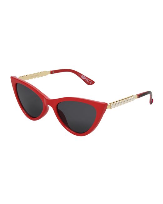 Betsey Johnson Red Spice Of Life Cateye Sunglasses