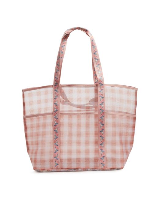 Vera Bradley Mesh Multipocket Beach Tote in Pink Lyst