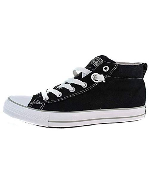 Converse Street Canvas Mid Top Sneaker in Black for Men Lyst