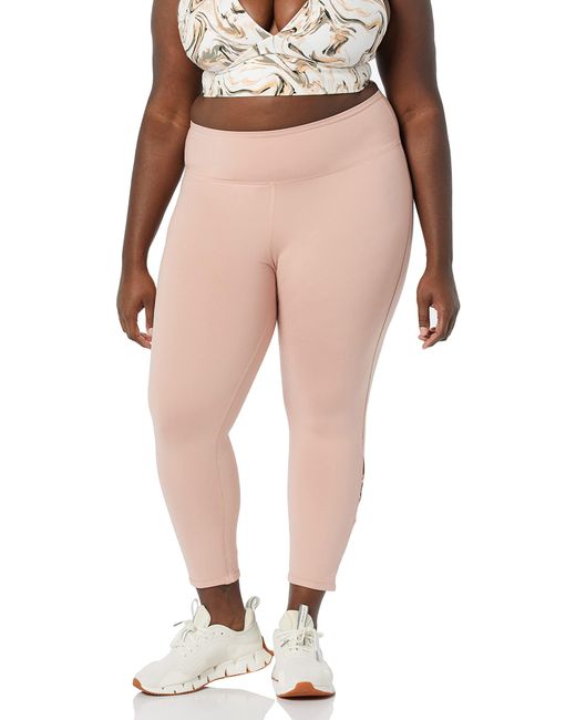 Core 10 Pink All Day Comfort High Waist Strappy Lattice 24" 7/8 Crop Legging