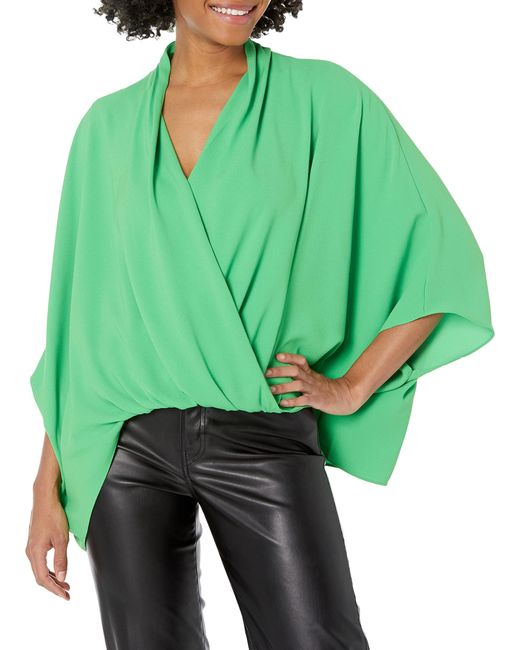 Trina Turk Green Oversized Blouse