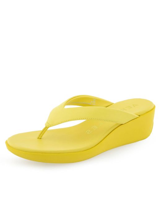 Aerosoles Yellow Isha Wedge Sandal