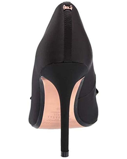 Women's Aselly Pump, Black Satin, 6 M Us Women's Aselly Pump, Black Satin, 6 M Us