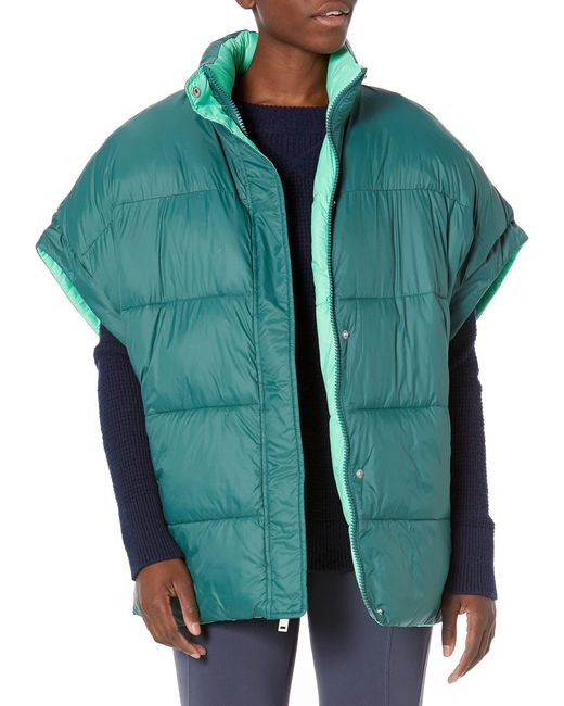 Ugg Green Sydnee Reversible Puffer Vest Coat