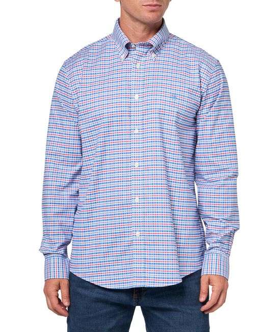 Brooks Brothers Blue Spt Str Ni Ox Checks Ls Regular for men